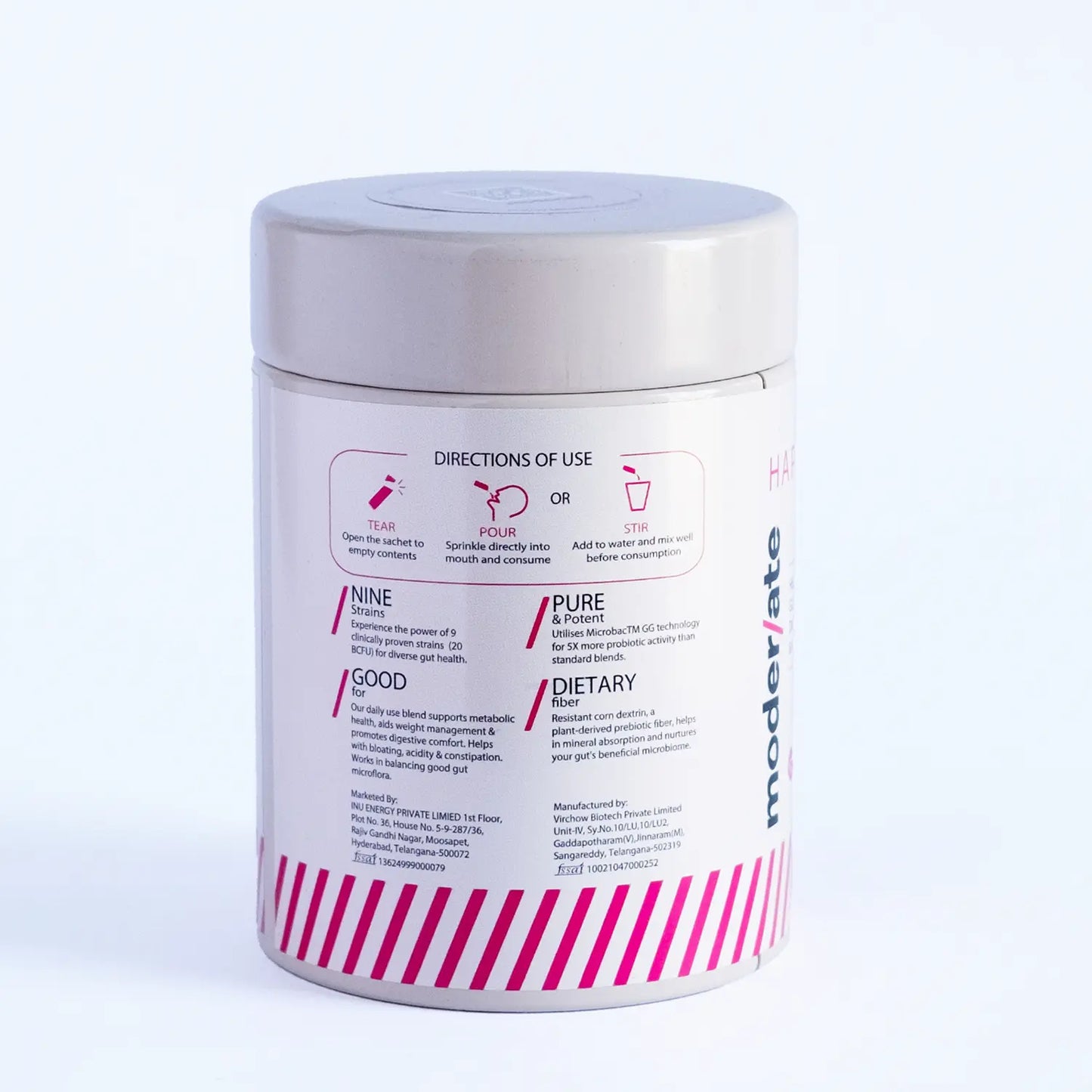 Happy Gut Pre & Probiotic Powder - Boost Digestion, Metabolism & overall Gut Health