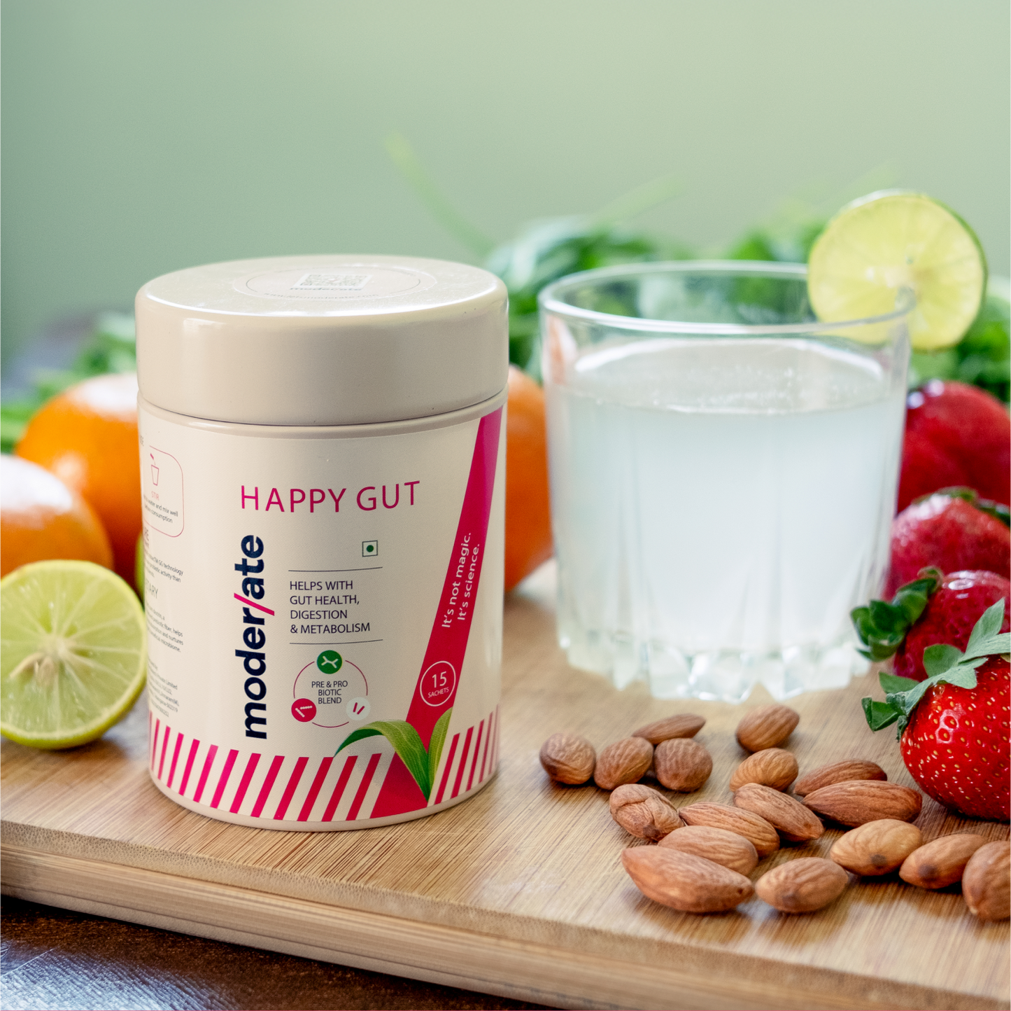 Happy Gut Advanced Pre & Probiotic Powder - Naturally Boost Digestion & Metabolism