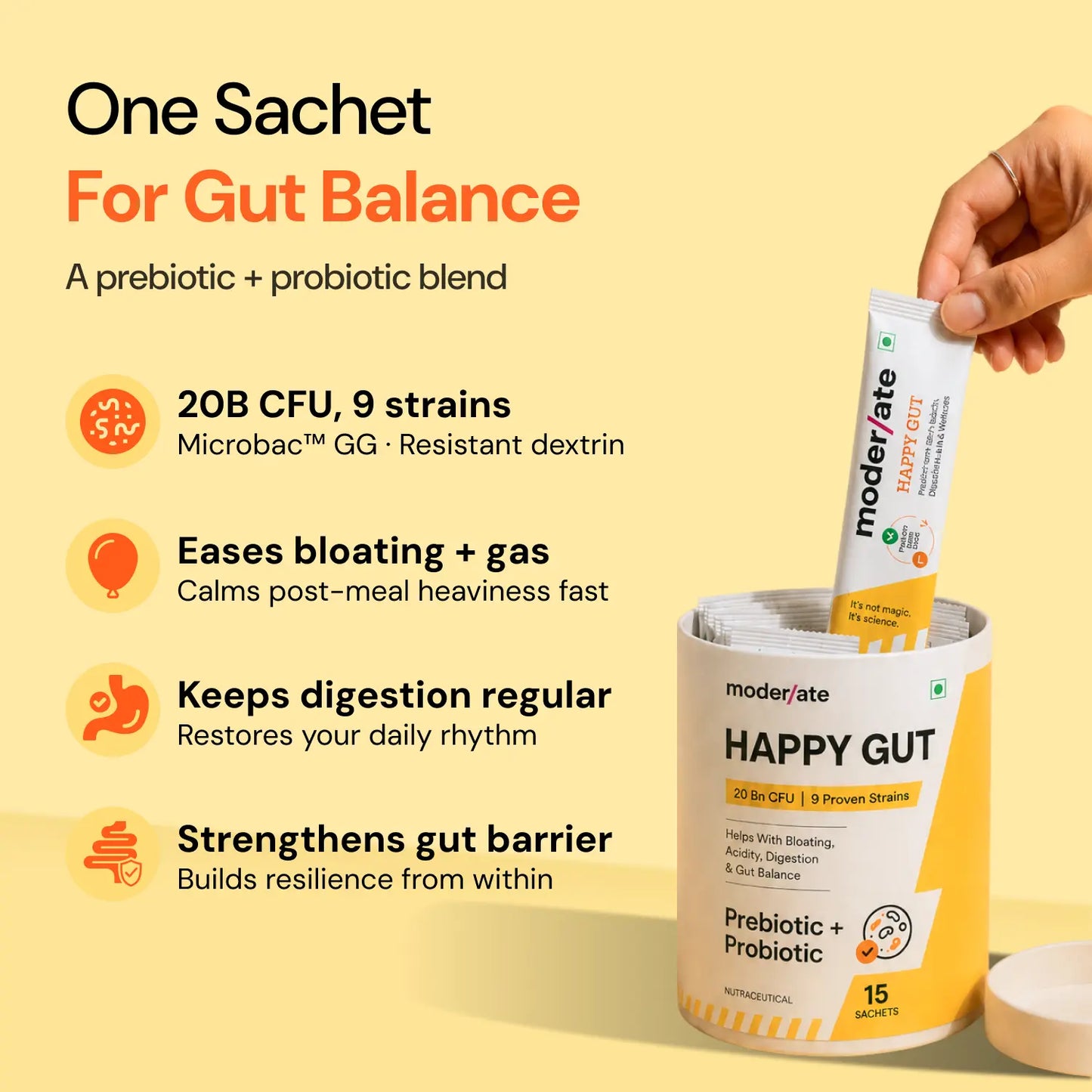 Happy Gut Pre & Probiotic Powder