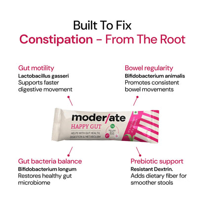 Happy Gut for Smooth, Regular Stool movement - Naturally