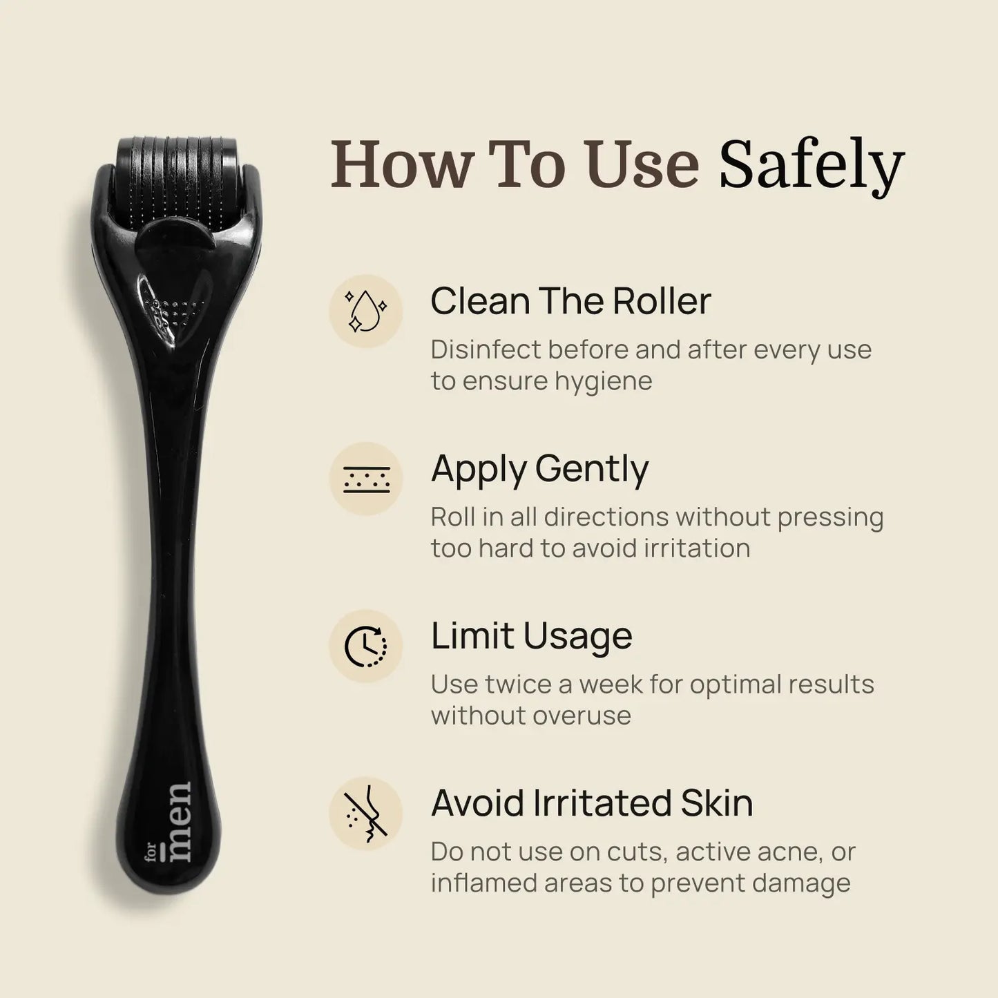 Derma Roller 0.5mm | 540 Titanium Microneedles