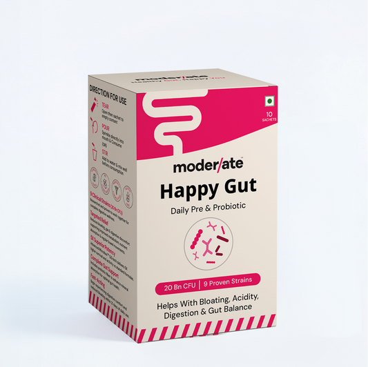 Happy Gut Advanced Pre & Probiotic Powder - Naturally Boost Digestion & Metabolism