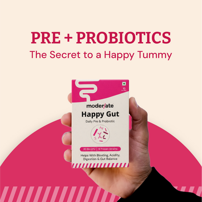 Happy Gut Advanced Pre & Probiotic Powder - Naturally Boost Digestion & Metabolism