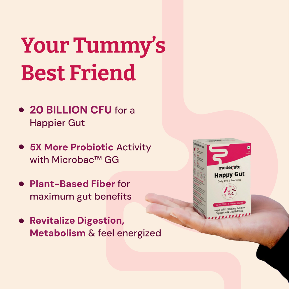 Happy Gut Advanced Pre & Probiotic Powder - Naturally Boost Digestion & Metabolism