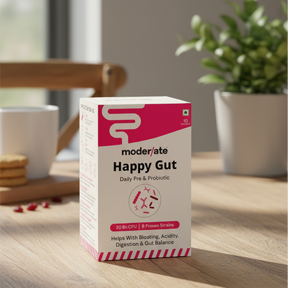 Happy Gut Advanced Pre & Probiotic Powder - Naturally Boost Digestion & Metabolism